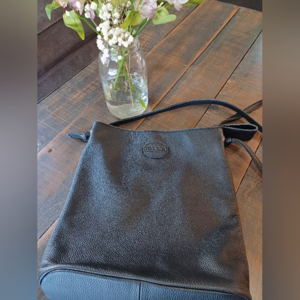 M.I.L.A Jackie Crossbody Leather Purse With Pebbled Finish